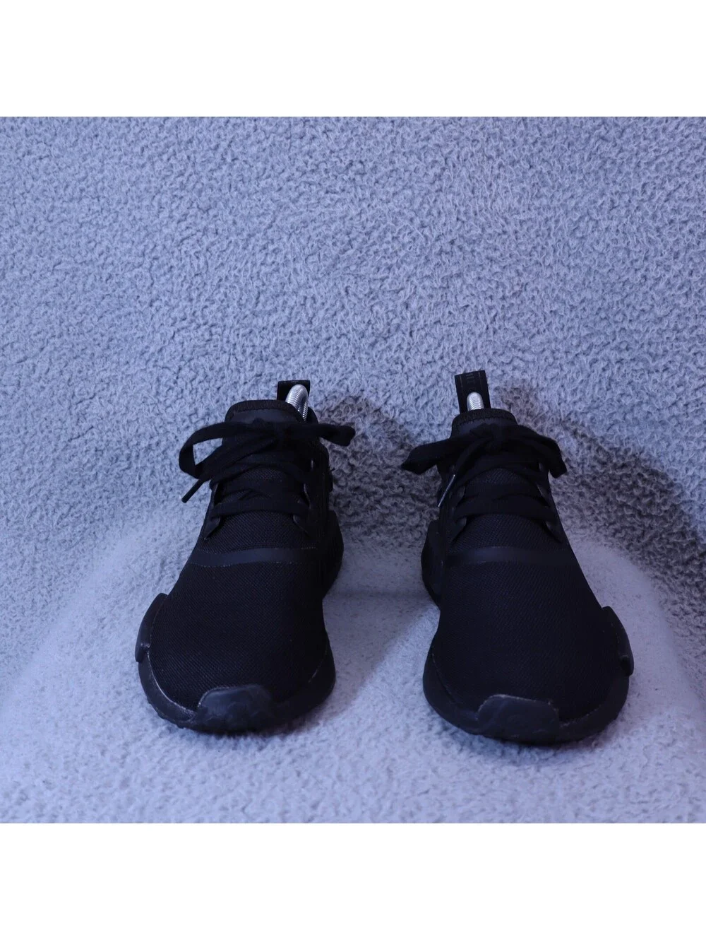 Adidas Womens 7 NMD_R1 Shoes Sneaker Black Boost